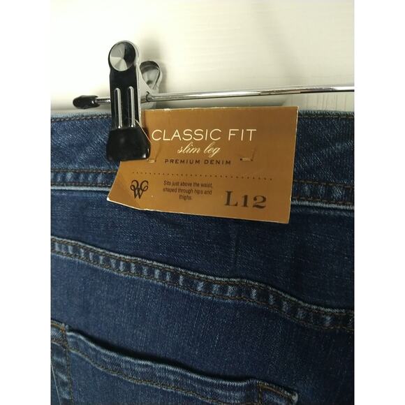 Cold Water Creek Woman 12L Jeans blueClassic Shaping Slim Leg Shaped Hips Casual - Picture 9 of 11